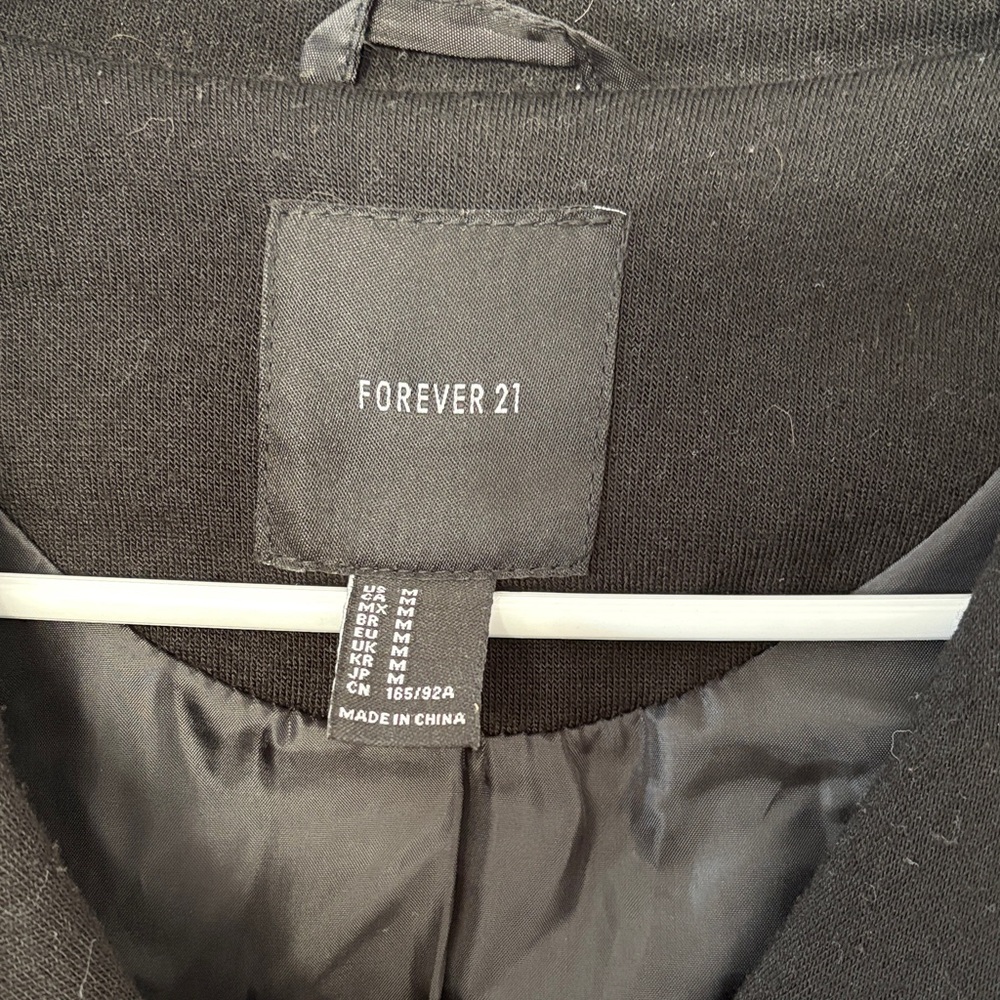 Express Women's Classic Black Pea Coat - Picture 2 of 5